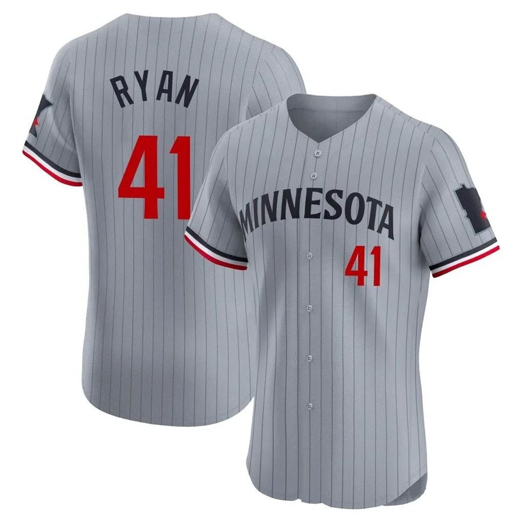 Minnesota Twins #41 Joe Ryan Player Gray TomchHome Limited Elite Stitched Jerseys