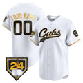 Custom Chicago Cubs 2024 Spring Training Patch Vapor Premier Limited Jersey ¨C White Tomch