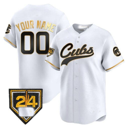 Custom Chicago Cubs 2024 Spring Training Patch Vapor Premier Limited Jersey ¨C White Tomch
