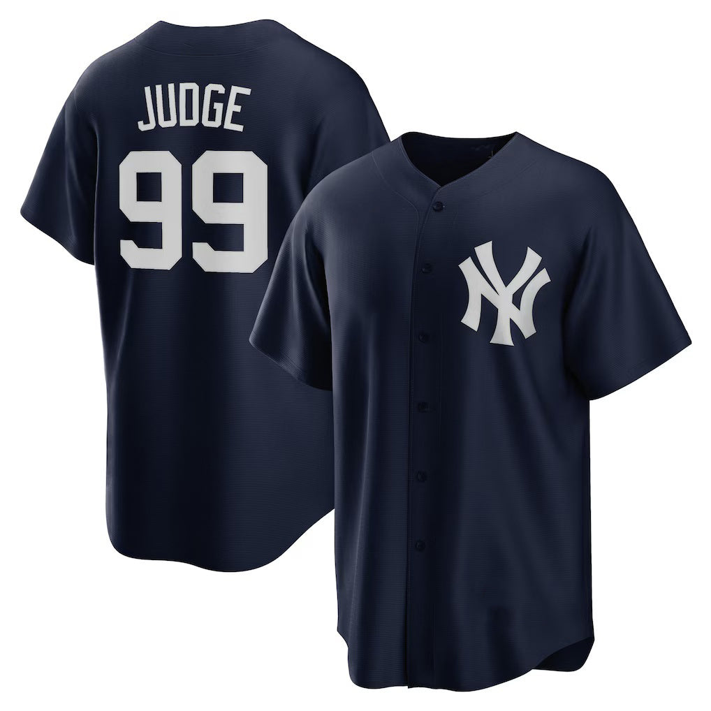 New York Yankees #99 Aaron Judge Navy Tomch 2020 Spring Training Replica Player Jersey