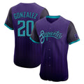 Arizona Diamondbacks #20 Luis Gonzalez Player Purple Tomch City Connect Limited Elite Home Game Stitched Jerseys