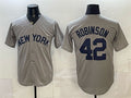 New York Yankees #42 Jackie Robinson Grey Tomch Stitched Jersey