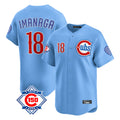 Chicago Cubs #18 Shota Imanaga Player Light Blue Tomch 150th Anniversary Limited Home Stitched Jerseys