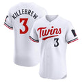 Minnesota Twins #3 Harmon Killebrew Player White TomchHome Limited Elite Stitched Jerseys