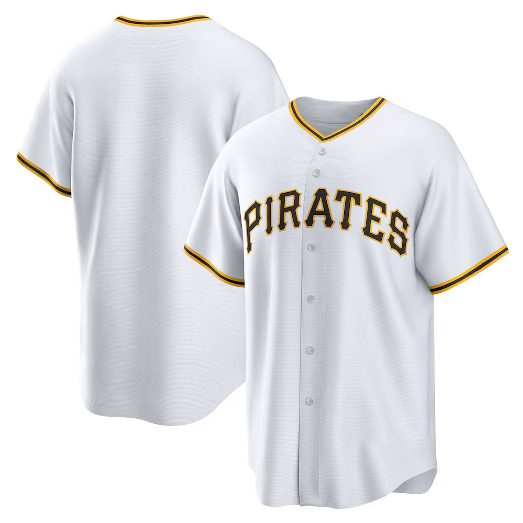 Pittsburgh Pirates White Tomch Home Replica Team Jersey