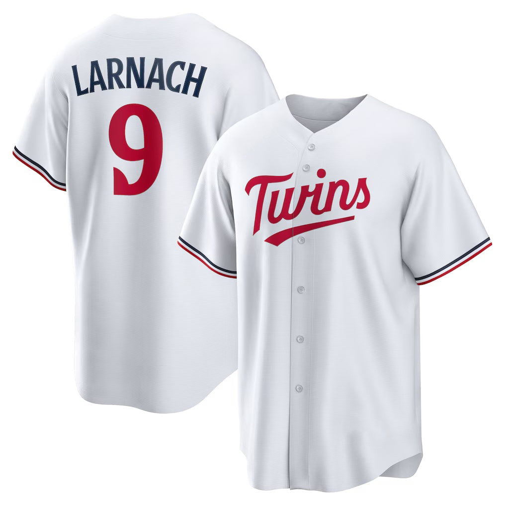 Minnesota Twins #9 Trevor Larnach White Tomch Home Replica Jersey