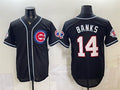 Chicago Cubs #14 Ernie Banks 150th Anniversary Black Tomch Out Style Vapor Premier Limited Stitched Jersey