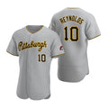 Pittsburgh Pirates #10 Bryan Reynolds Gray Tomch Road Flex Base Jersey