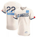 Los Angeles Dodgers #22 Clayton Kershaw Player Cream Tomch City Connect Limited Elite Home Stitched Jerseys