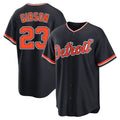 Detroit Tigers #23 Kirk Gibson Player Navy Tomch Home Game Stitched Jerseys