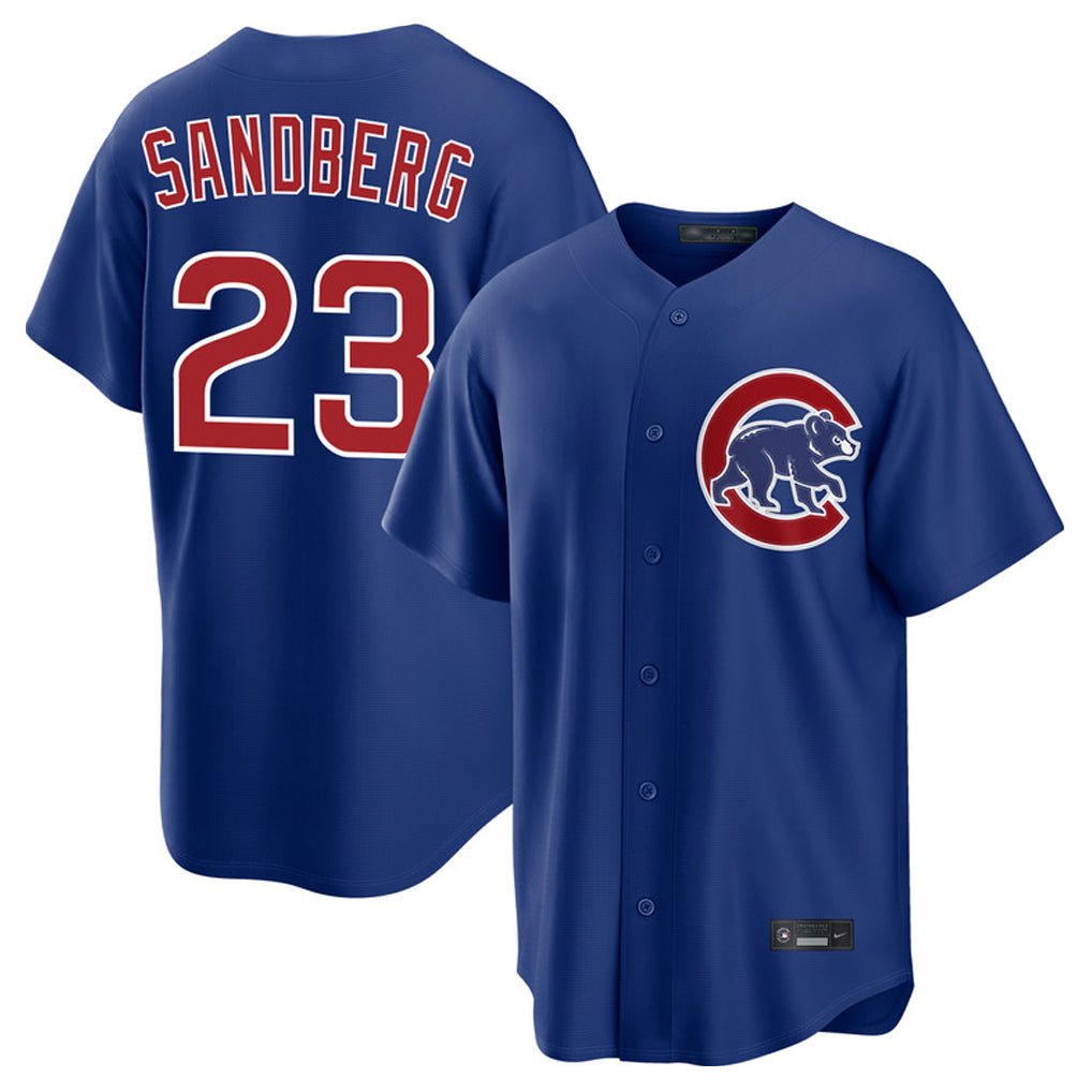 Chicago Cubs #23 Ryne Sandberg Player Royal Tomch Home Game Stitched Jerseys