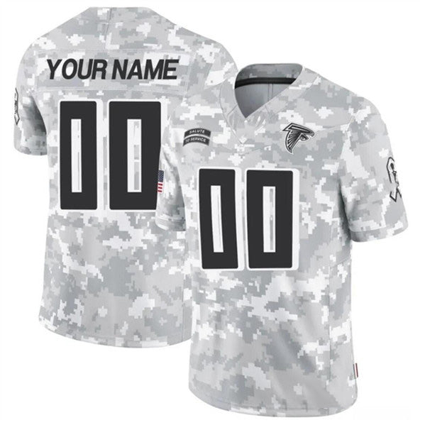 Custom A.Falcons Active Player 2024 F.U.S.E Arctic Camo Tomch Salute to Service Limited Stitched Jersey