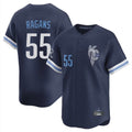 Kansas City Royals #55 Cole Ragans Player Navy Tomch City Connect Limited Home Stitched Jerseys