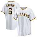 Pittsburgh Pirates #6 Konnor Griffin White Tomch Home Replica Jersey