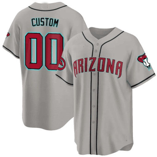 Custom Arizona Diamondbacks 2024 Cool Base Jersey ¨C Gray Tomch