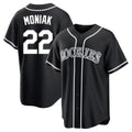 Colorado Rockies #22 Mickey Moniak Player Black Tomch Fashion Out Home Game Stitched Jerseys
