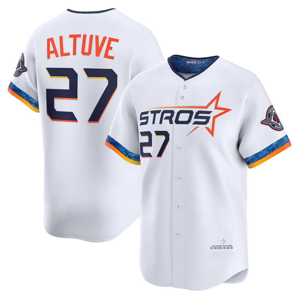 Houston Astros #27 Jose Altuve White Thaam 2025 City Connect Limited Player Jersey