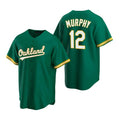 Oakland Athletics #12 Sean Murphy Green Tomch Cool Base Stitched Jersey 2