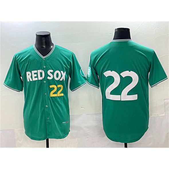 Boston Red Sox #22 Garrett Whitlock Green Tomch 2025 City Connect Limited Stitched Jersey