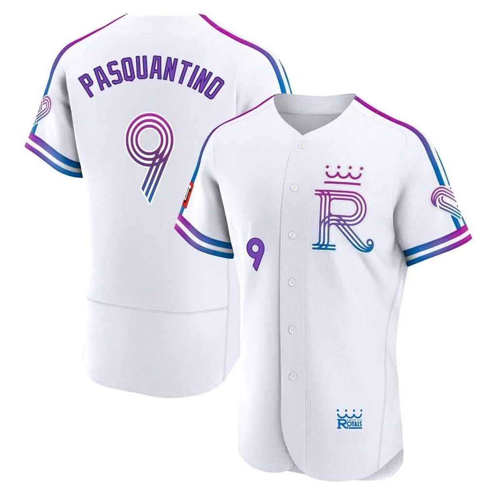 Kansas City Royals #9 Vinnie Pasquantino Player White Tomch 2026 City Connect Limited Elite Home Stitched Jerseys