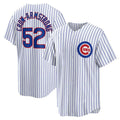 Chicago Cubs #52 Pete Crow-Armstrong White Tomch 2024 Cool Base Stitched Jersey