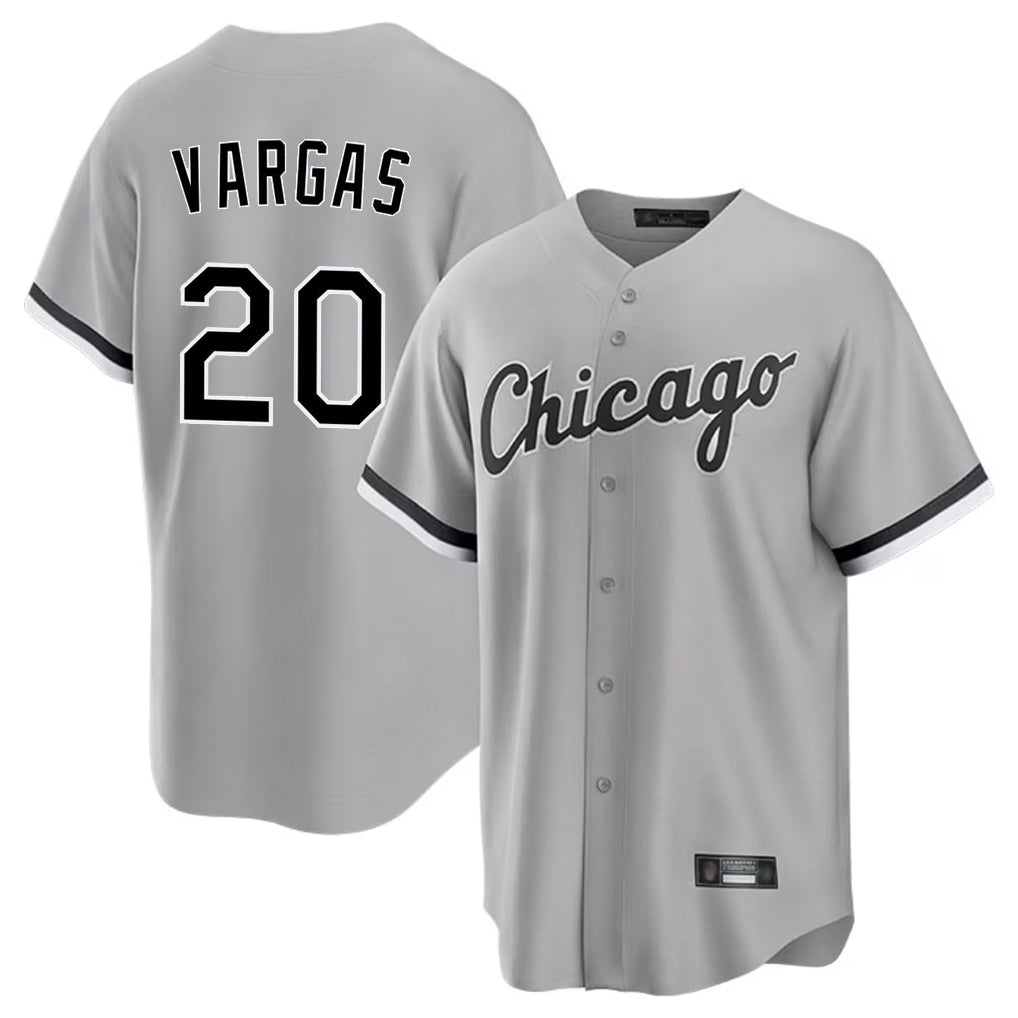 Chicago White Sox #20 Miguel Vargas Player Gray Tomch Home Game Stitched Jerseys