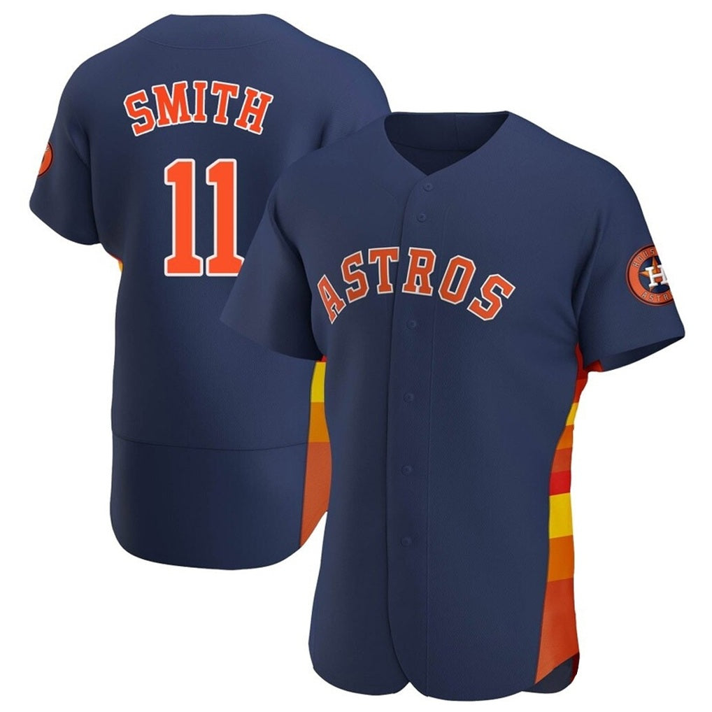 Houston Astros #11 Cam Smith Player Navy Tomch Home Limited Elite Stitched Jerseys