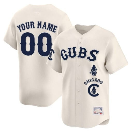 Custom Chicago Cubs Special Vapor Premier Limited Jersey ¨C Cream Tomch