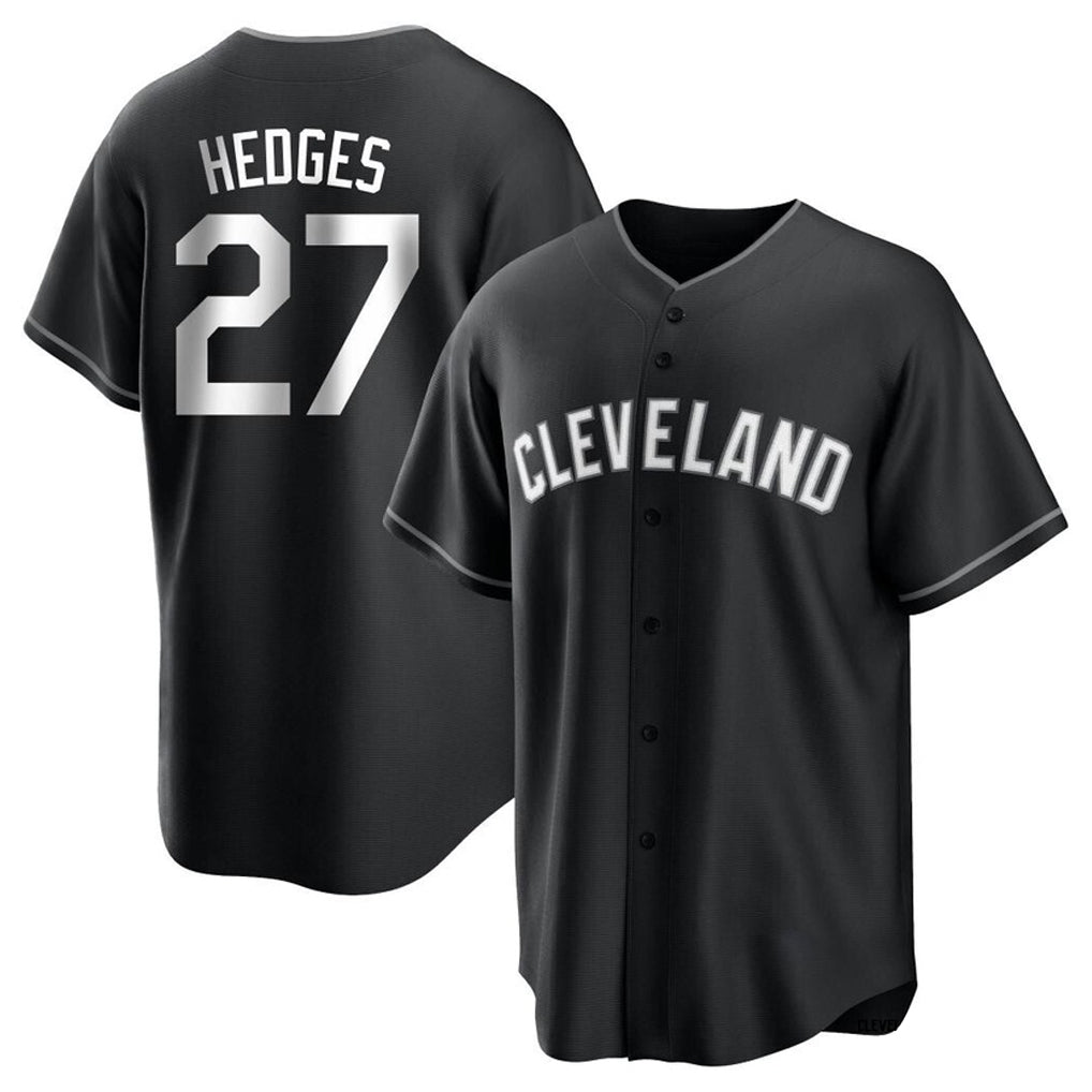 Cleveland Guardians #27 Austin Hedges Player Black Tomch Home Game Stitched Jerseys
