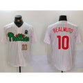 Philadelphia Phillies #10 J.T. Realmuto White Green Tomch Cool Base Stitched Jerseys