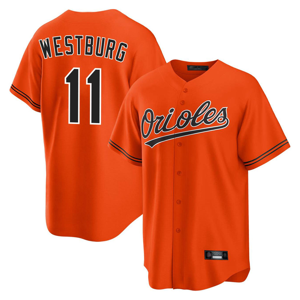 Baltimore Orioles #11 Jordan Westburg Player Orange Tomch Home Game Stitched Jerseys