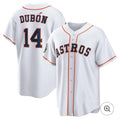 Houston Astros #14 Mauricio Dub¨®n White Tomch Home Jersey
