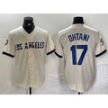 Los Angeles Dodgers #17 Shohei Ohtani Cream Thaam 2024 City Connect Limited Stitched Jerseys