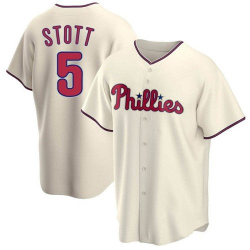 Philadelphia Phillies #5 Bryson Stott Cream Tomch Cool Base Stitched Jersey