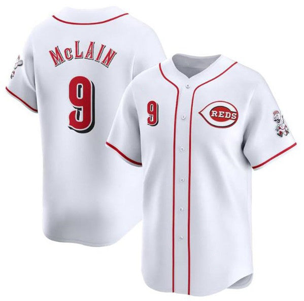 Cincinnati Reds #9 Matt McLain White Thaam Home Limited Stitched Jersey