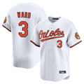Baltimore Orioles #3 Taylor Ward Player White Tomch Limited Home Game Stitched Jerseys
