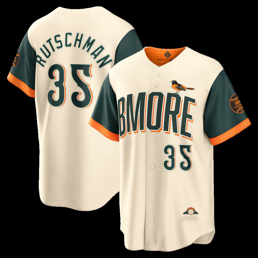 Baltimore Orioles #35 Adley Rutschman Natural Thaam 2026 City Connect Stadium Jersey
