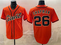 San Francisco Giants #26 Matt Chapman Orange Tomch Cool Base Stitched Jersey