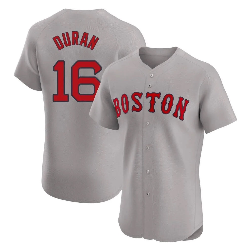 Boston Red Sox #16 Jarren Duran Player Gray Tomch Road Limited Elite Home Game Stitched Jerseys1