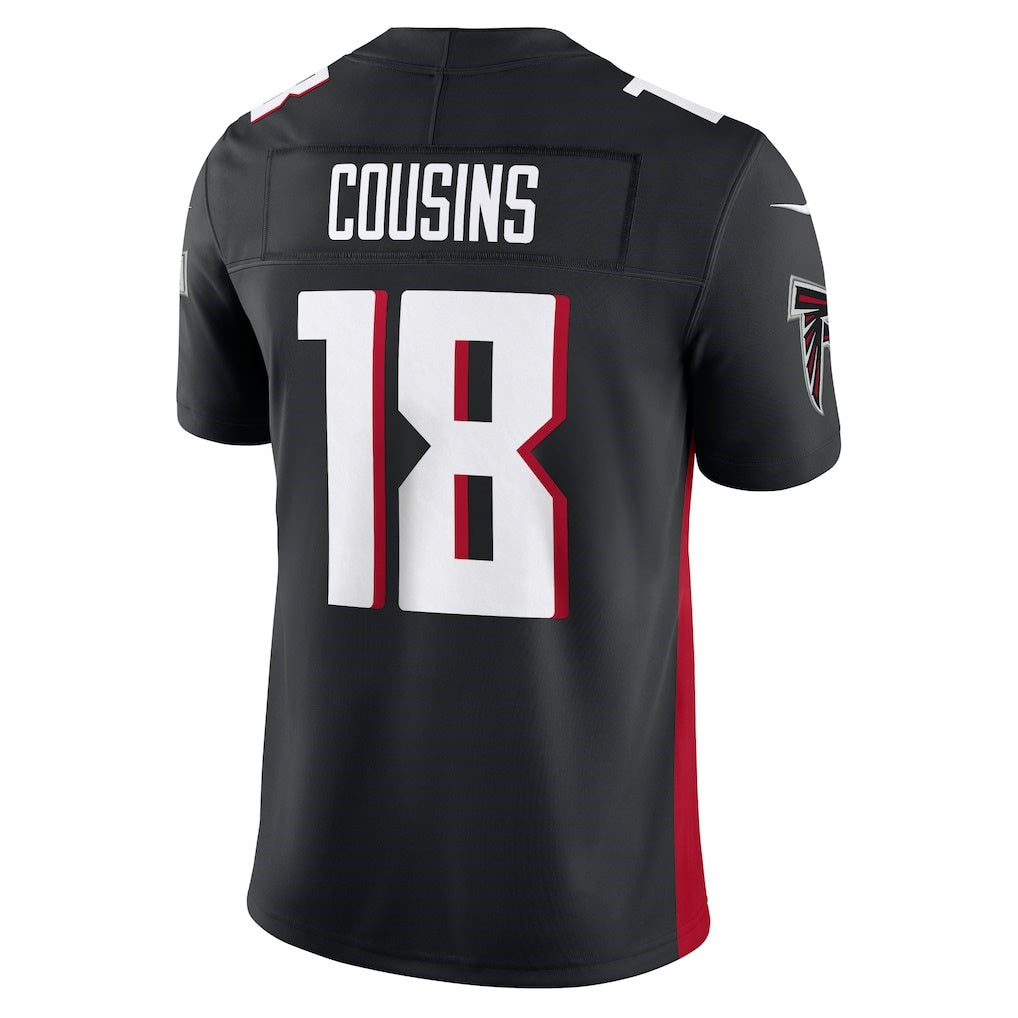 A.Falcons #18 Kirk Cousins Black Tomch Vapor F.U.S.E. Limited Jersey