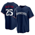 Minnesota Twins #25 Byron Buxton Player Navy TomchReplica Alternate Home Stitched Jerseys