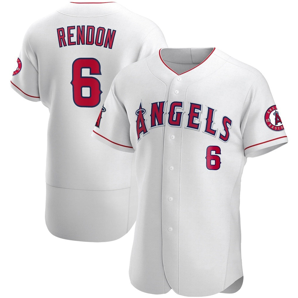 Los Angeles Angels #6 Anthony Rendon White Thaam Authentic Player Jersey