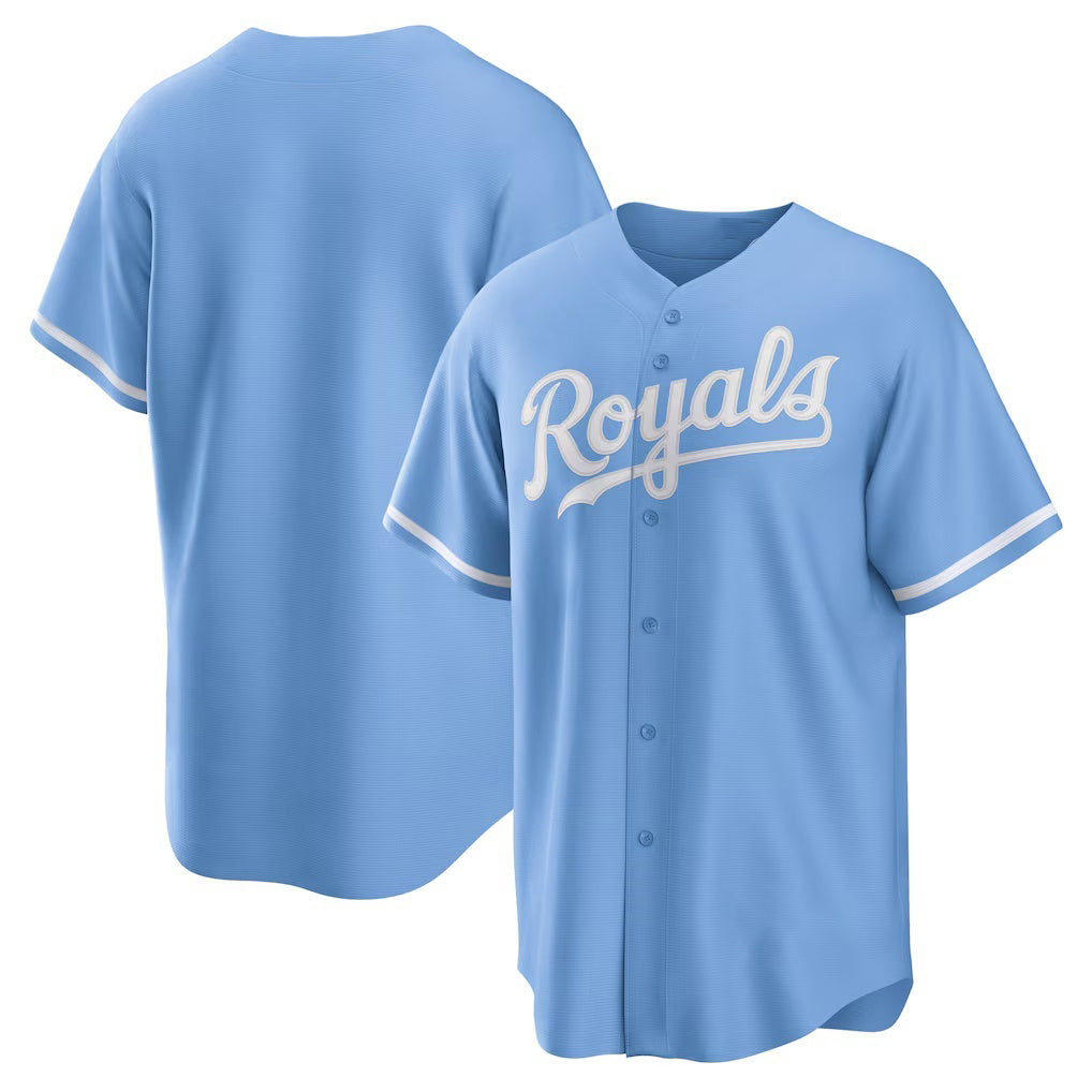 Kansas City Royals Light Blue Tomch Alternate Replica Team Logo Jersey