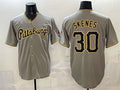 Pittsburgh Pirates #30 Paul Skenes Gray Tomch Limited Stitched Jersey