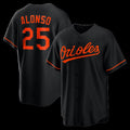 Baltimore Orioles #25 Pete Alonso Black Thaam Alternate Replica Jersey