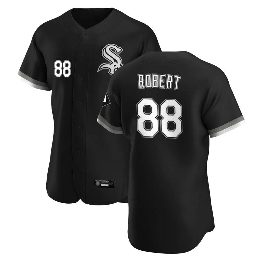 Chicago White Sox #88 Luis Robert Jr Player Black Tomch Limited Elite Home Stitched Jerseys