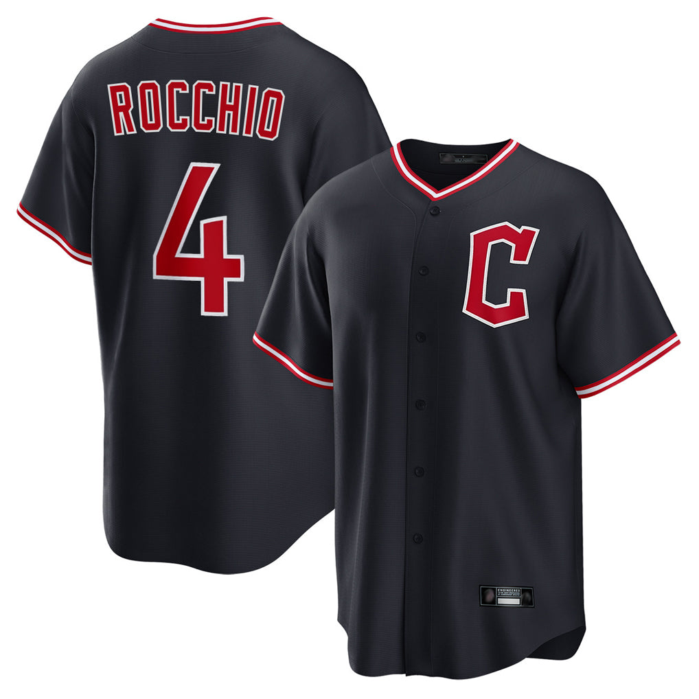 Cleveland Guardians #4 Brayan Rocchio Player Navy Tomch Home Game Stitched Jerseys