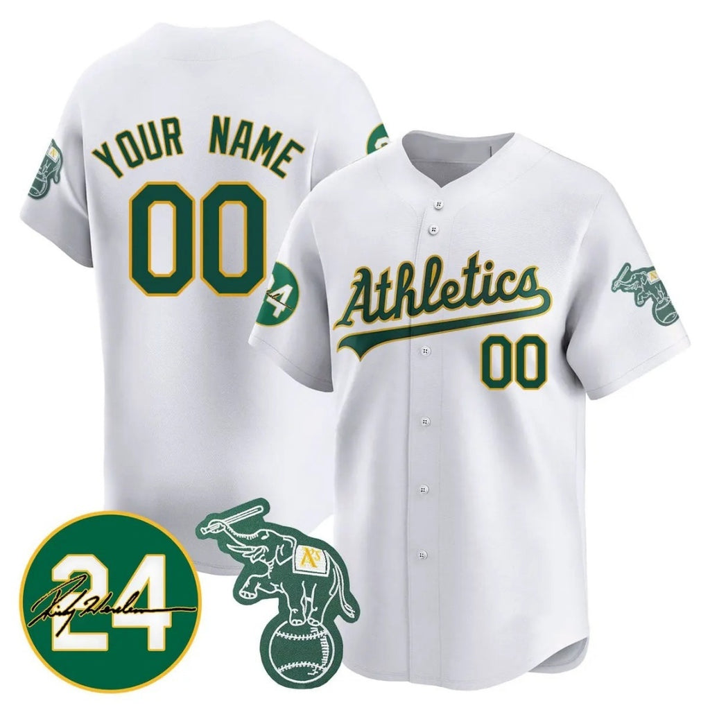 Custom Oakland Athletics White Tomch Jersey - Personalized