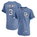 Washington Nationals #3 Dylan Crews Blue Tomch 2025 City Connect Elite Player Jersey