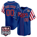Custom Tampa Bay Rays America 250 Edition Vapor Premier Limited Royal Tomch Stitched Jerseys